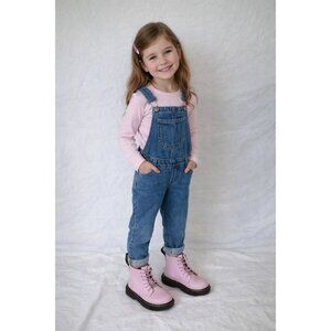 Dr. Martens Kids' Zavala Combat Lace-Up Boots NEW size 10 side Zipper